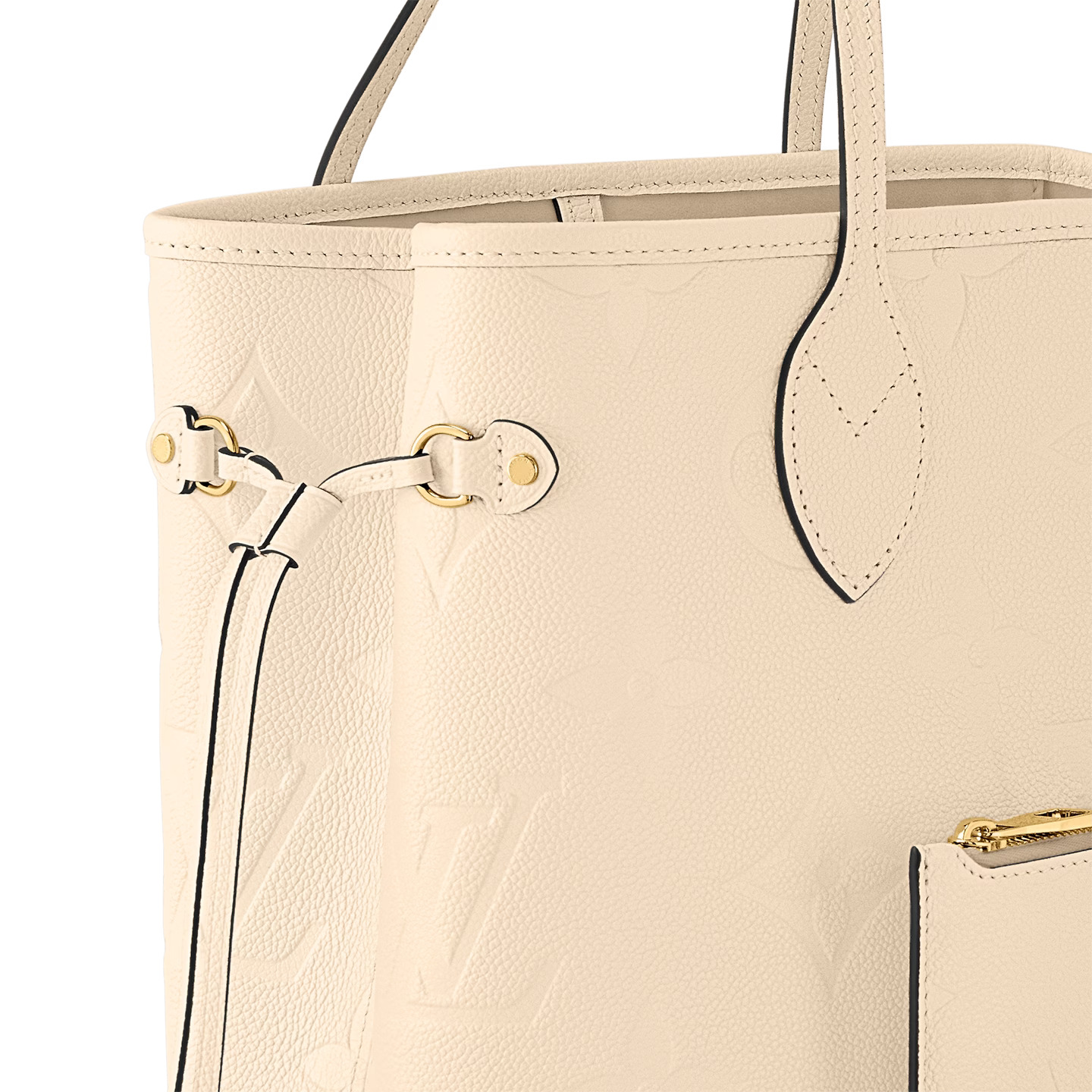 【LOUIS VUITTON】ネヴァーフル MM M46676 Louis Vuitton Cream Neverfull MM M46676– TC