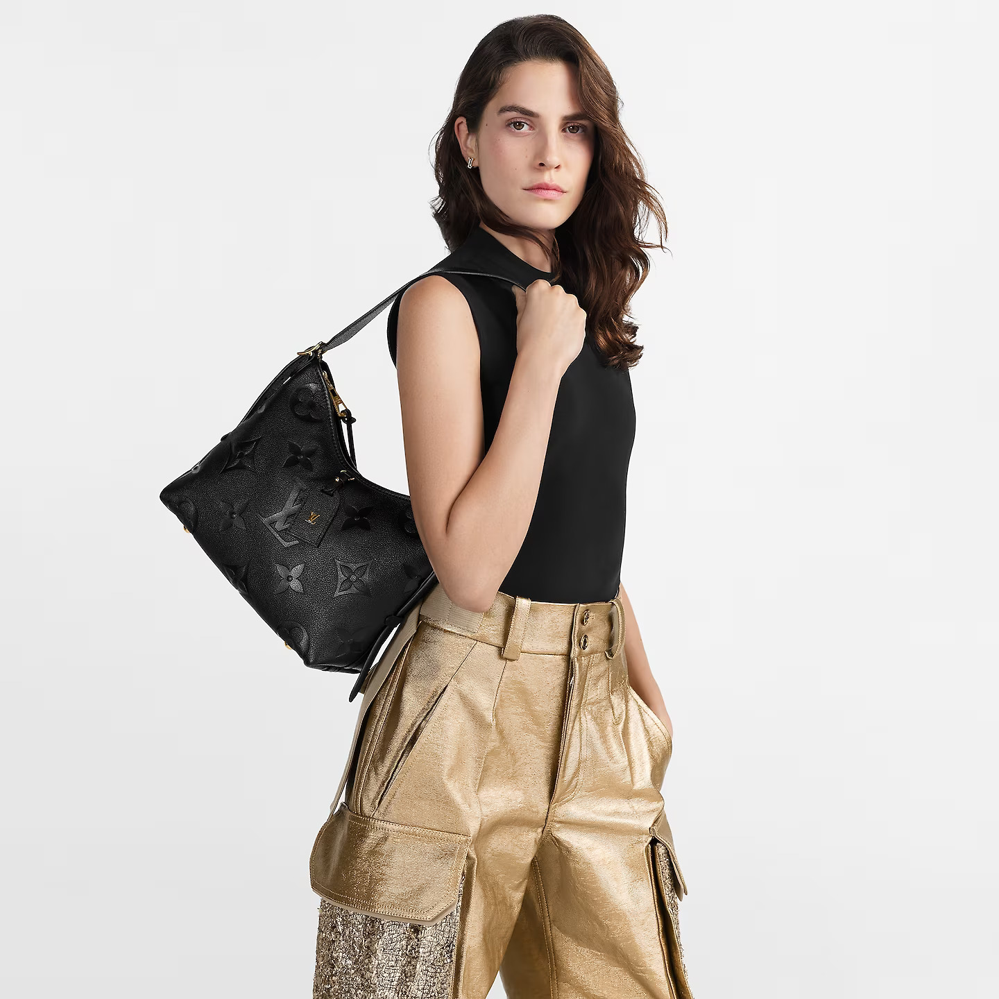 【ルイヴィトン・Louis Vuitton 】CarryAll PM Bag M46288 Outlet Louis Vuitton Black M46288 CarryAll PM On Sale
