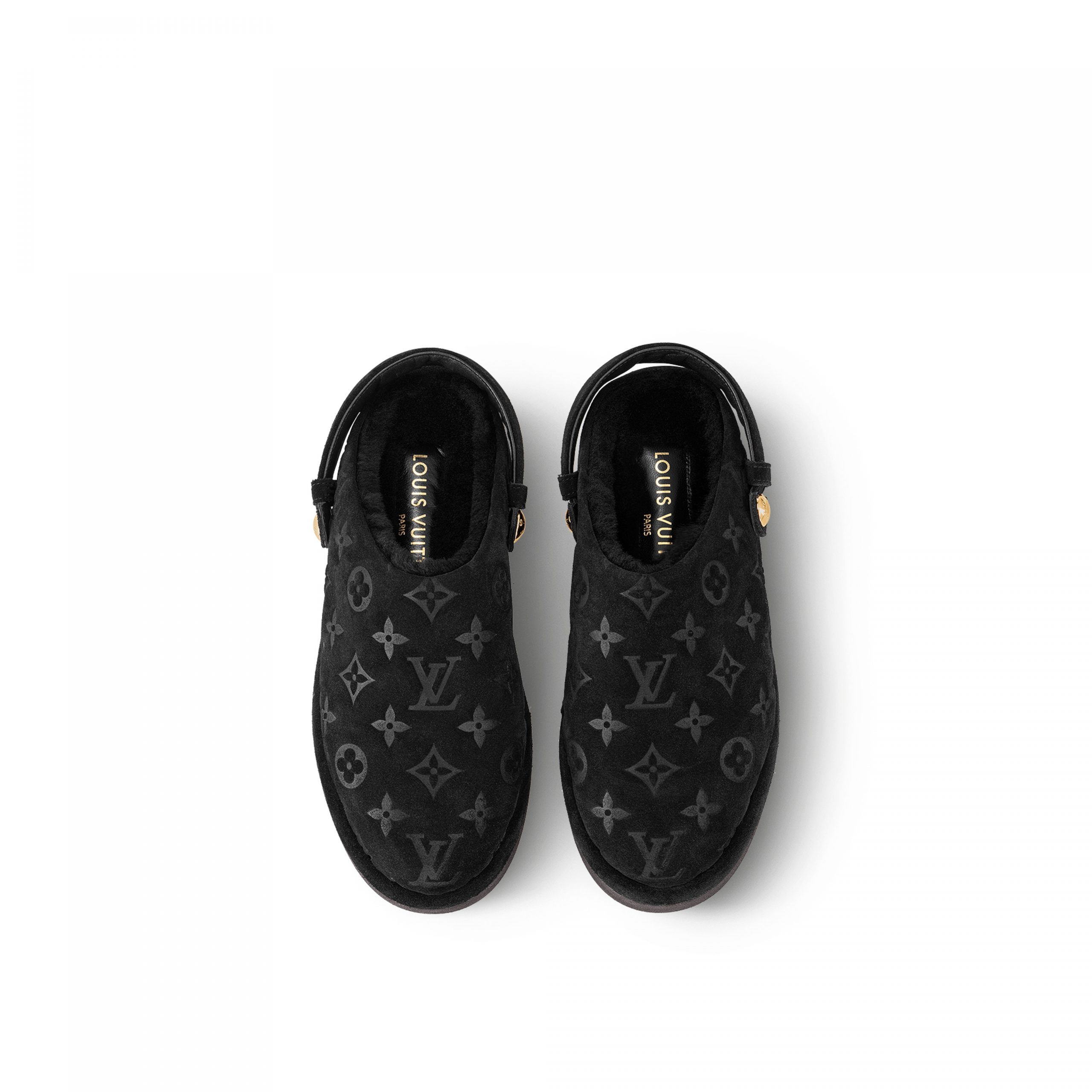 Outlet Louis Vuitton Aspen Platform Clog Black 1ACHW9 On