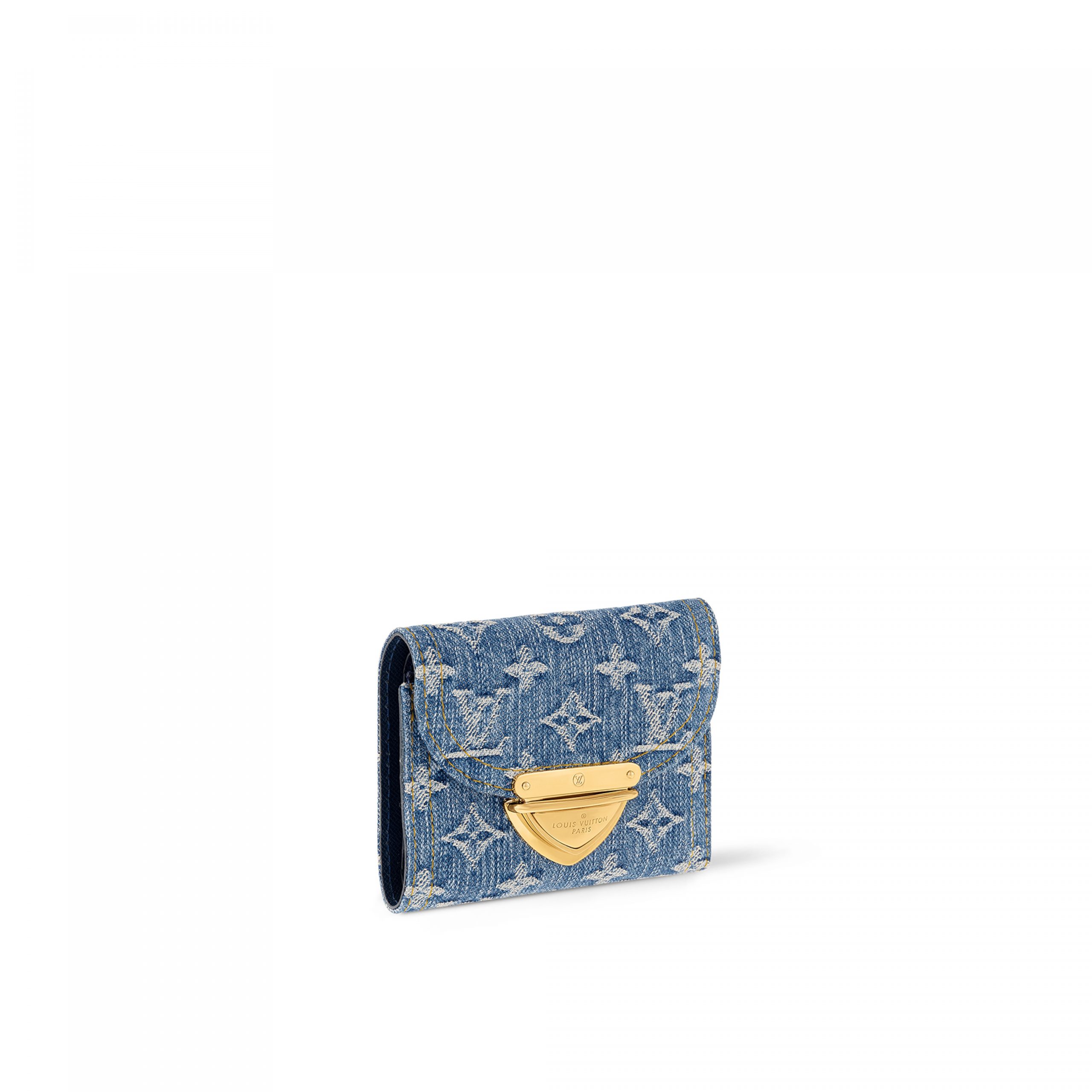 【Louis Vuitton】Victorine モノグラム デニム ミニ財布 ルイヴィトン 二つ折り財布 モノグラム・デニム ポルトフォイユ
