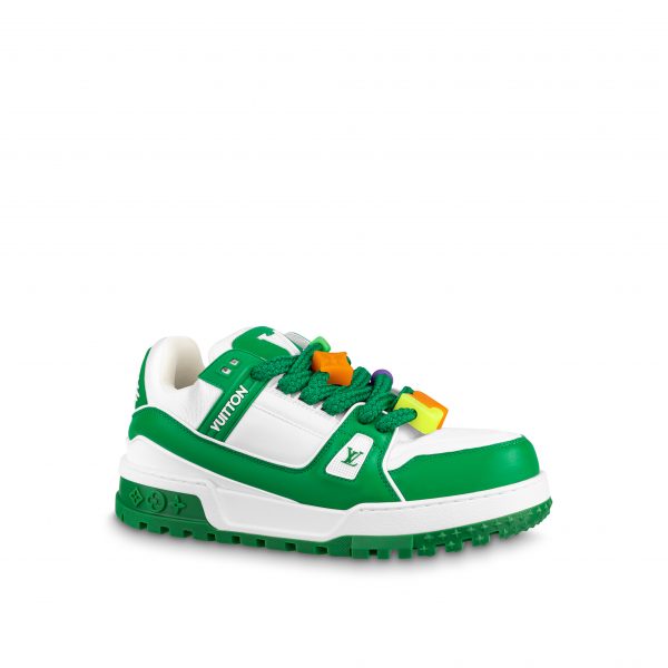 希少品♪【LOUIS VUITTON】LV トレーナー maxi sneakers green louis-vuitton-lv-trainer-maxi-