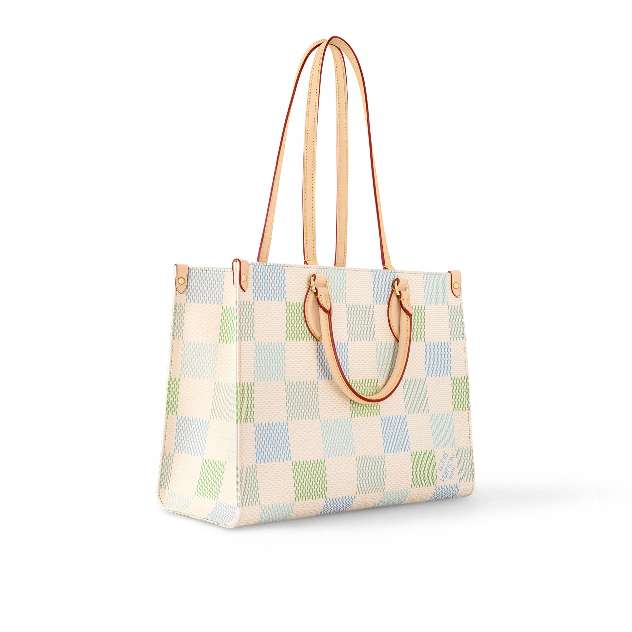 【ルイヴィトン・Louis Vuitton 】OnTheGo MM N40518 NIB Louis Vuitton OnTheGo MM Cream/Pistachio N40518