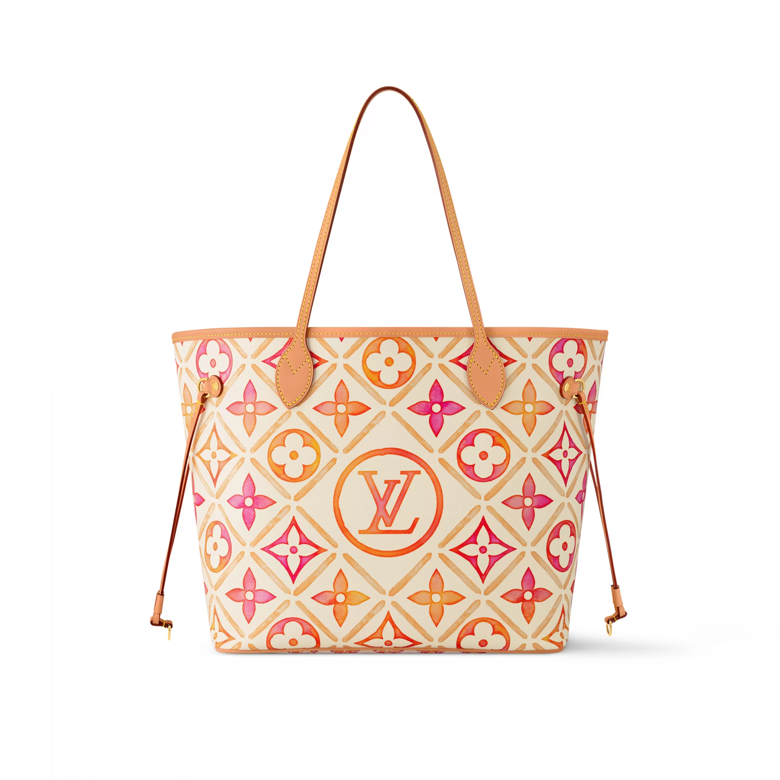 【無料郵送/関税込/正規品】 Louis Vuitton Neverfull MM Coral Outlet Louis Vuitton M25317 Neverfull MM Coral On Sale
